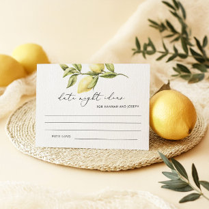 Lemon Date Night Ideas Möhippa Game Card Tilläggskort
