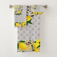 Lemon Days Motif Grått