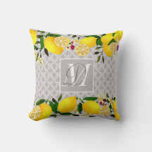 Lemon Days Motif Grått