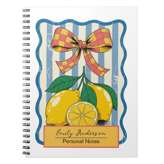 Lemon Design Sommar Anteckningsbok (Framsidan)