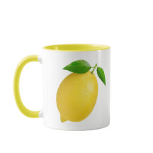 Lemon 🍋 Designad Gult Combo Mugg