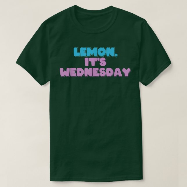 Lemon, det är onsdag t shirt (Design framsida)
