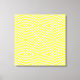 Lemon Diamond Chevron @ Emporiomoffa Canvastryck