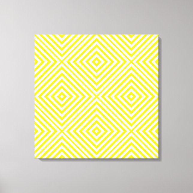 Lemon Diamond Chevron @ Emporiomoffa Canvastryck (Framsida)