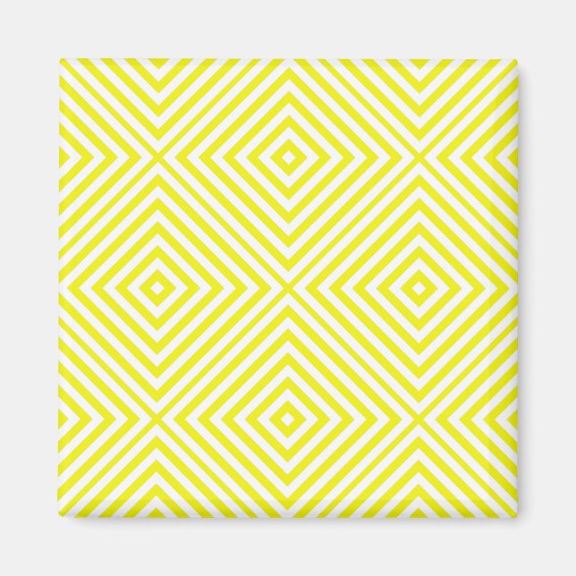 Lemon Diamond Chevron Magnet (Framsidan)