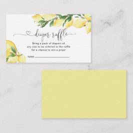 Lemon Diaper Raffle-hölje Tilläggskort