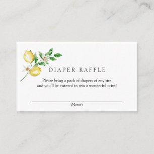 Lemon Diaper Raffle Tilläggskort