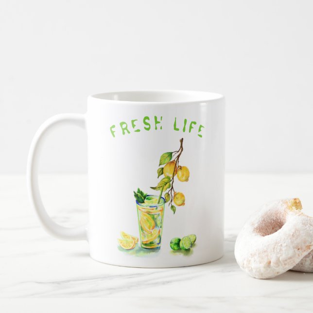 Lemon Drink Lemons Mugg Gift - Anpassningsbar Text (Med munk)