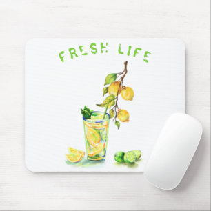 Lemon Drink Mouse Pad Musmatta