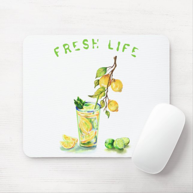 Lemon Drink Mouse Pad Musmatta (Med mus)