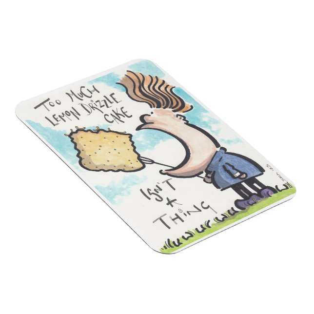 Lemon Drizzle Cake Magnet (Högersidan)