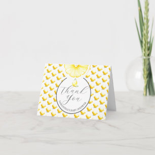 Lemon Drop Baby Shower, tack du kort