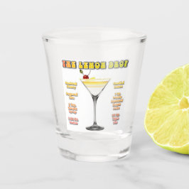 LEMON DROP MARTINI Cocktail Recipe Art