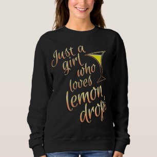 Lemon Drop Martini Design för flickor som dricker T Shirt