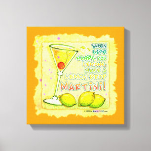 LEMON DROP MARTINI Galleriomsluten canvas