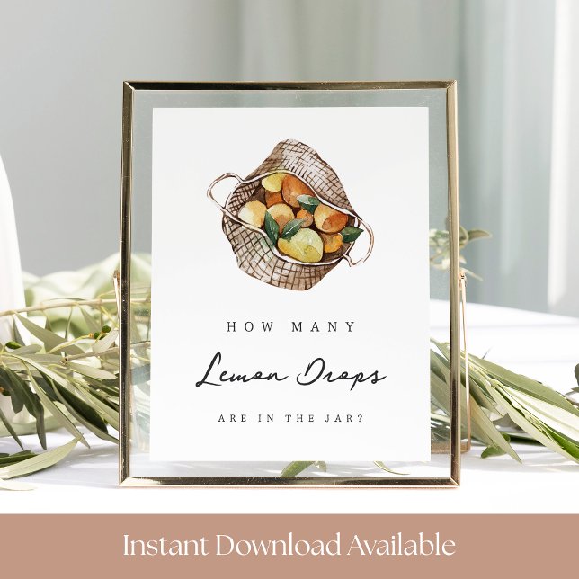 Lemon Drop-Möhippa Guating-spelsignatur Poster (Skapare uppladdad)