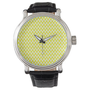 Lemon Elegant Chevron Design Armbandsur