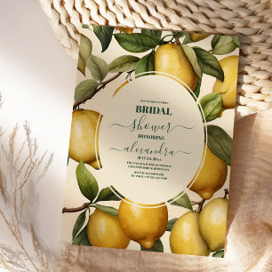 Lemon Elegant Modern Summer Möhippa Inbjudningar