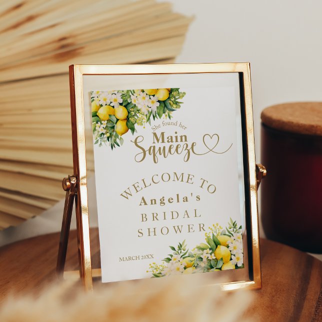 Lemon Elegant Modern Summer Möhippa Poster (Skapare uppladdad)