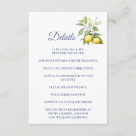 Lemon Enclosure Card Details Tilläggskort