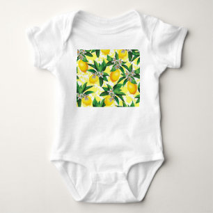 Lemon Fantasy: Blommönstret Kreativ T Shirt