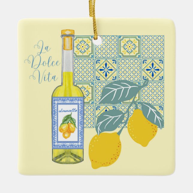 Lemon Farm Retro Julgransprydnad Keramik (Framsida)