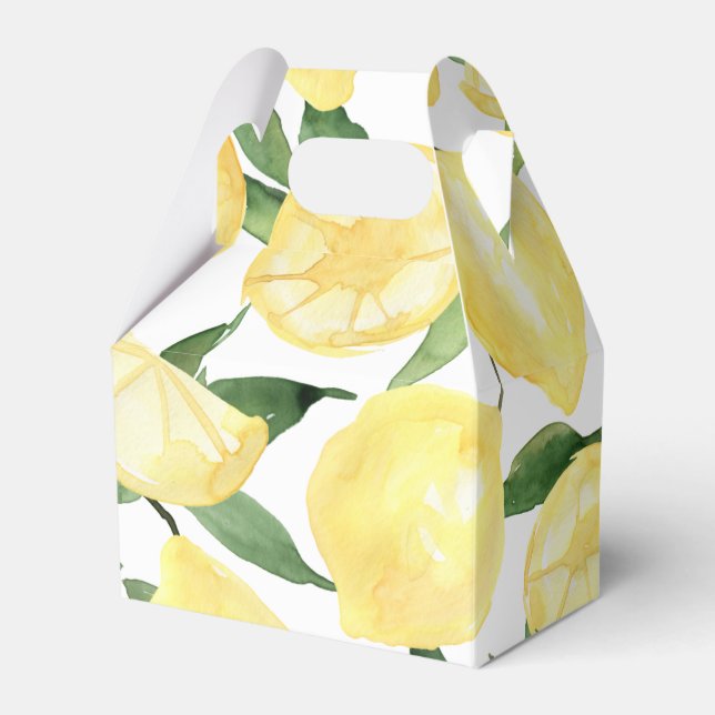 Lemon Favor Boxes Lemon Gift Boxes Main Squeeze Presentaskar (Framsidan Sidan)