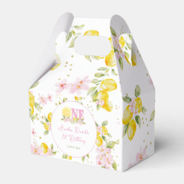 Lemon Floral 1-årsdag Presentaskar