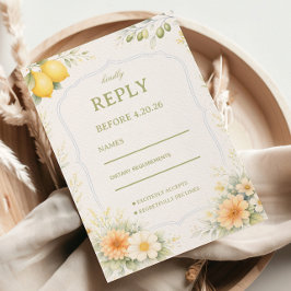 Lemon Floral Soft Response OSA Kort