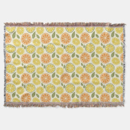Lemon  Floral white daisy Pattern  Filt