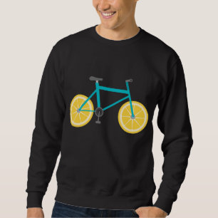 Lemon Fruit Bike Hjul Funny Cycling Food Lång Ärmad Tröja