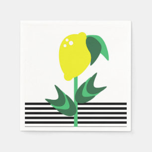 Lemon Fruit Garden Plant Rand Pappersservett