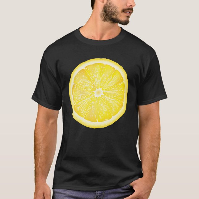Lemon Fruit Group Costume Funny Halloween Party T Shirt (Framsida)