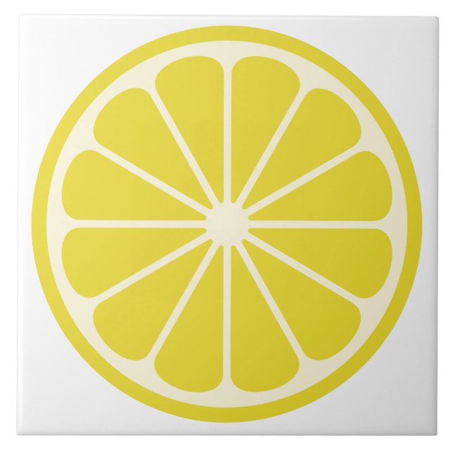 Lemon Fruit Slice Kakelplatta (Framsidan)