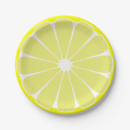 Lemon Fruit Sommar Party Picnic Pappra Tallrikar