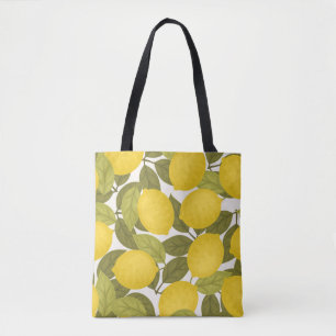 Lemon Garden: Vintagen Tapet utan slutenhet Tygkasse