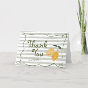 Lemon Gender Neutral Baby Shower Tack Kort