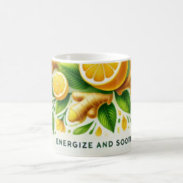 Lemon Ginger AI art Kaffemugg