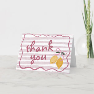 Lemon Girl Baby Shower Tack Kort
