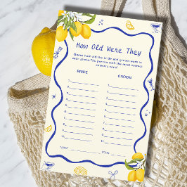 Lemon Gissa Åldersspel för Möhippa med huvudkök