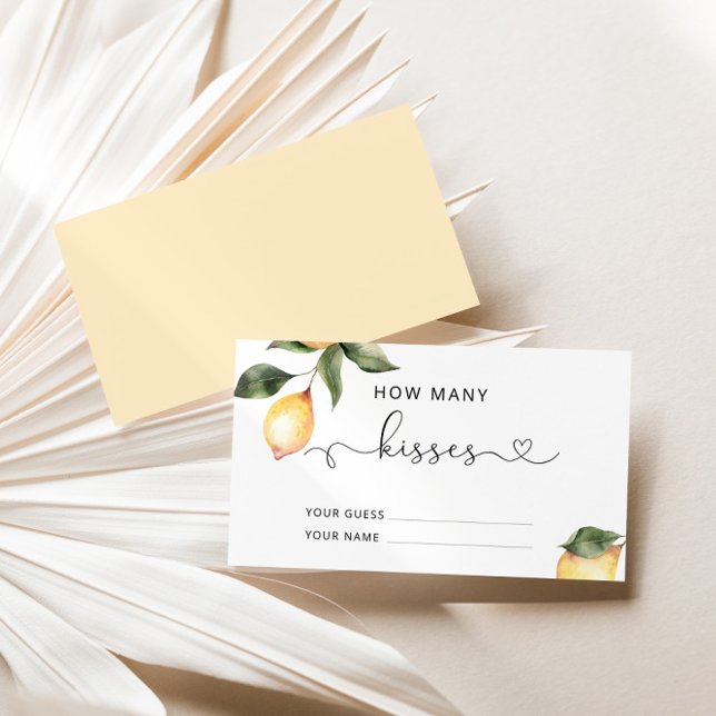 Lemon gissa hur många kisses möhippa-spel tilläggskort (Skapare uppladdad)