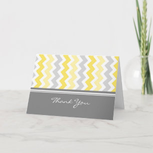 Lemon Grått Baby Shower Värdinna Tack Kort