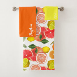 Lemon green orange citrus Pattern name