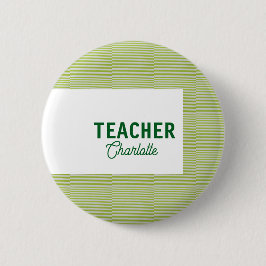 Lemon green white stripes teacher professor name c knapp