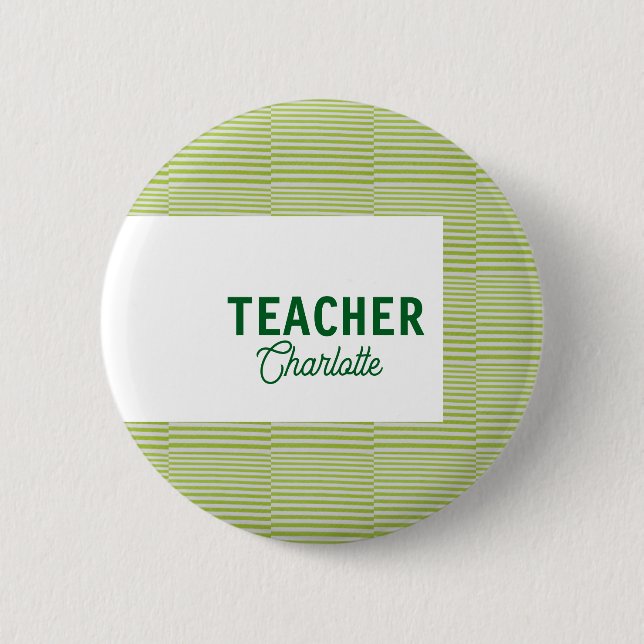 Lemon green white stripes teacher professor name c knapp (Framsida)