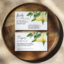 Lemon Greenery Bok för Baby-inhägnadskort Tilläggskort