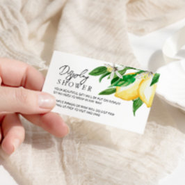 Lemon Greenery-Visning-kuvert Tilläggskort