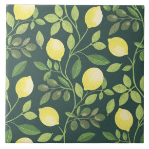 Lemon Gren botaniska köket Kakelplatta