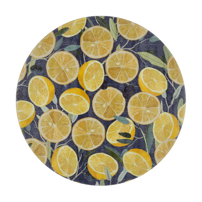 Lemon, gren, sömlös vintage. (Framsidan)