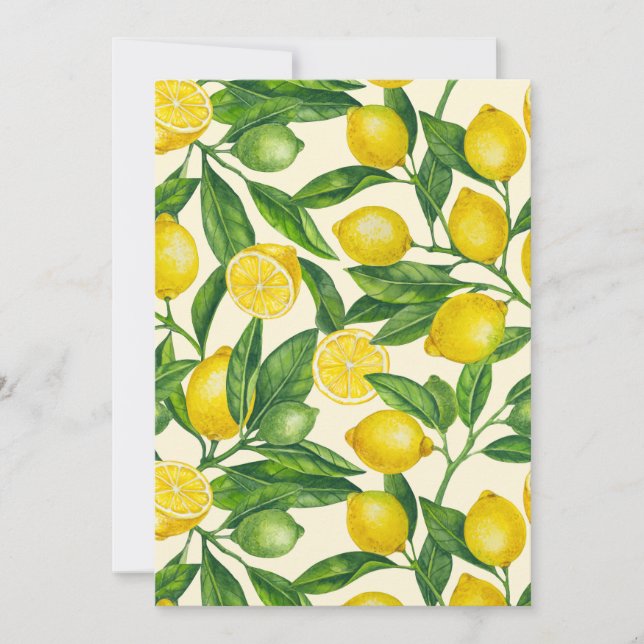 Lemon grenar i grönt och gult (Framsida)